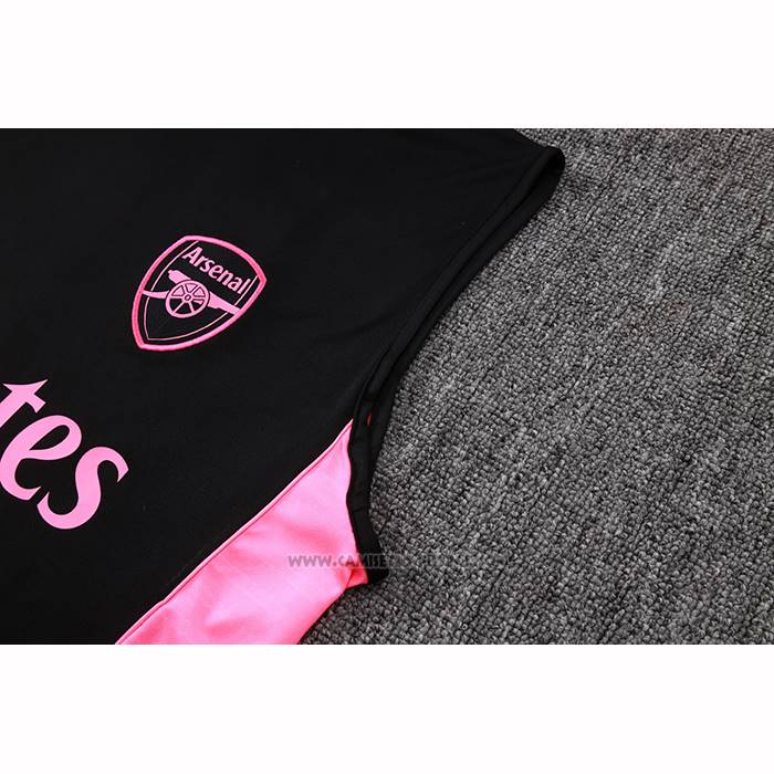 Camiseta de Entrenamiento Inter Miami Sin Mangas 2025-2026 Negro Rosa